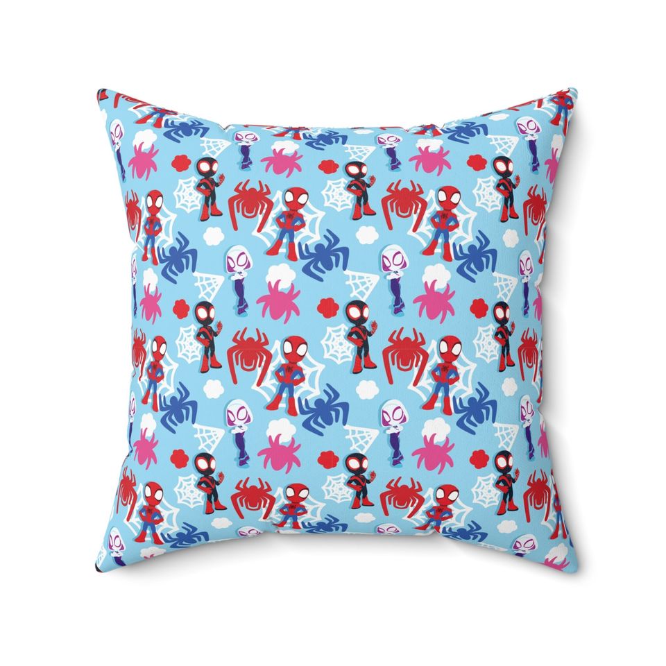 Spidey Spun Polyester Square Throw Pillow