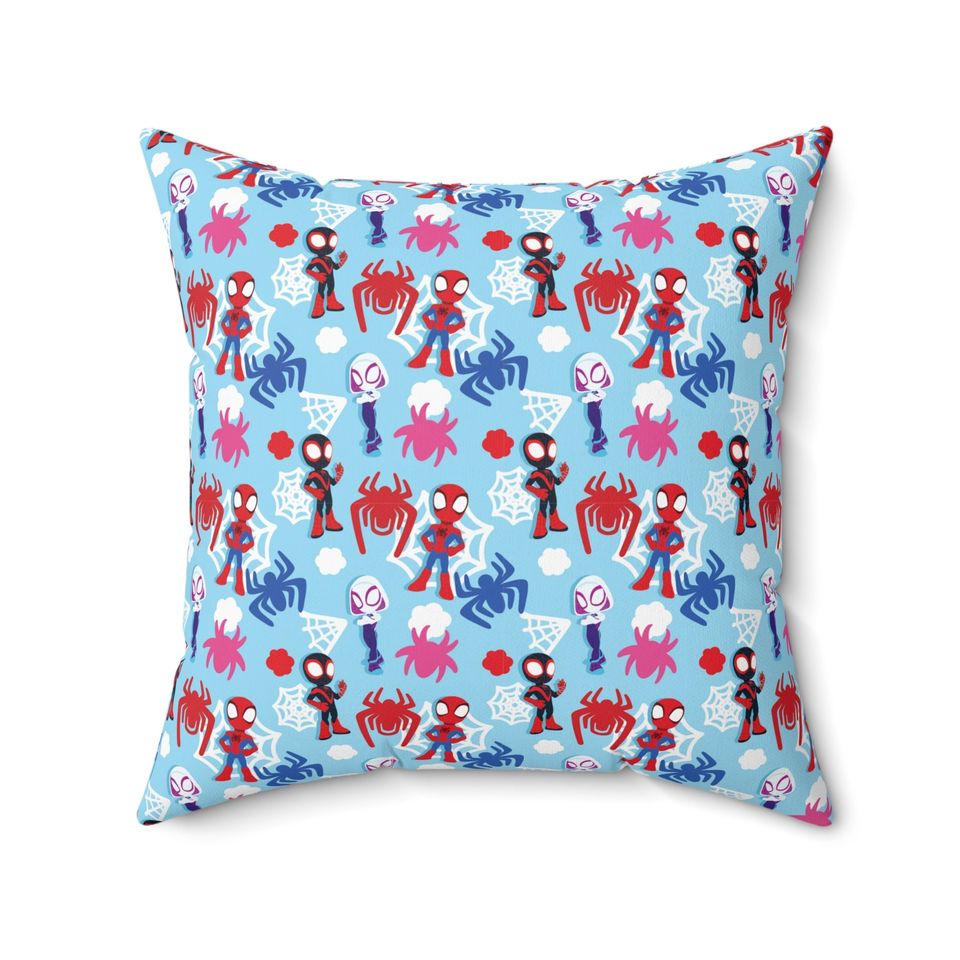 Spidey Spun Polyester Square Throw Pillow