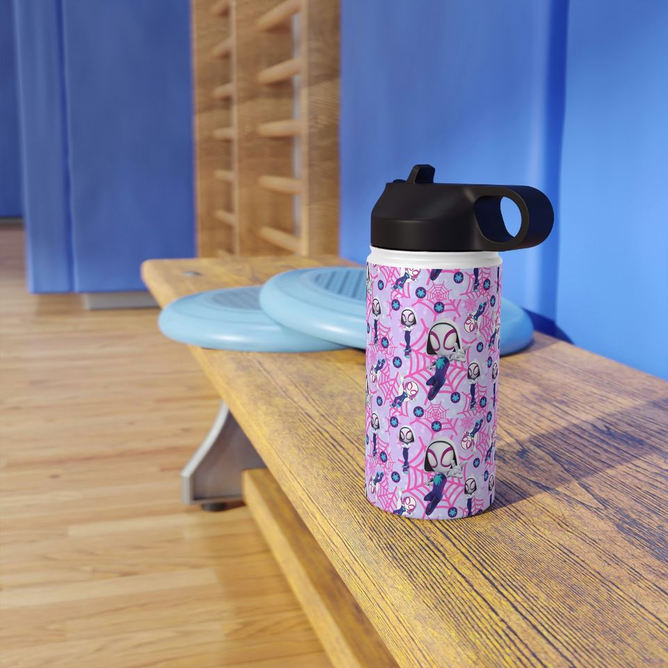Ghost Spidey Stainless Steel Water Bottle, Standard Lid
