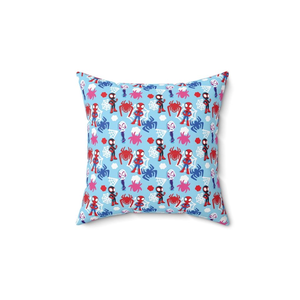 Spidey Spun Polyester Square Throw Pillow