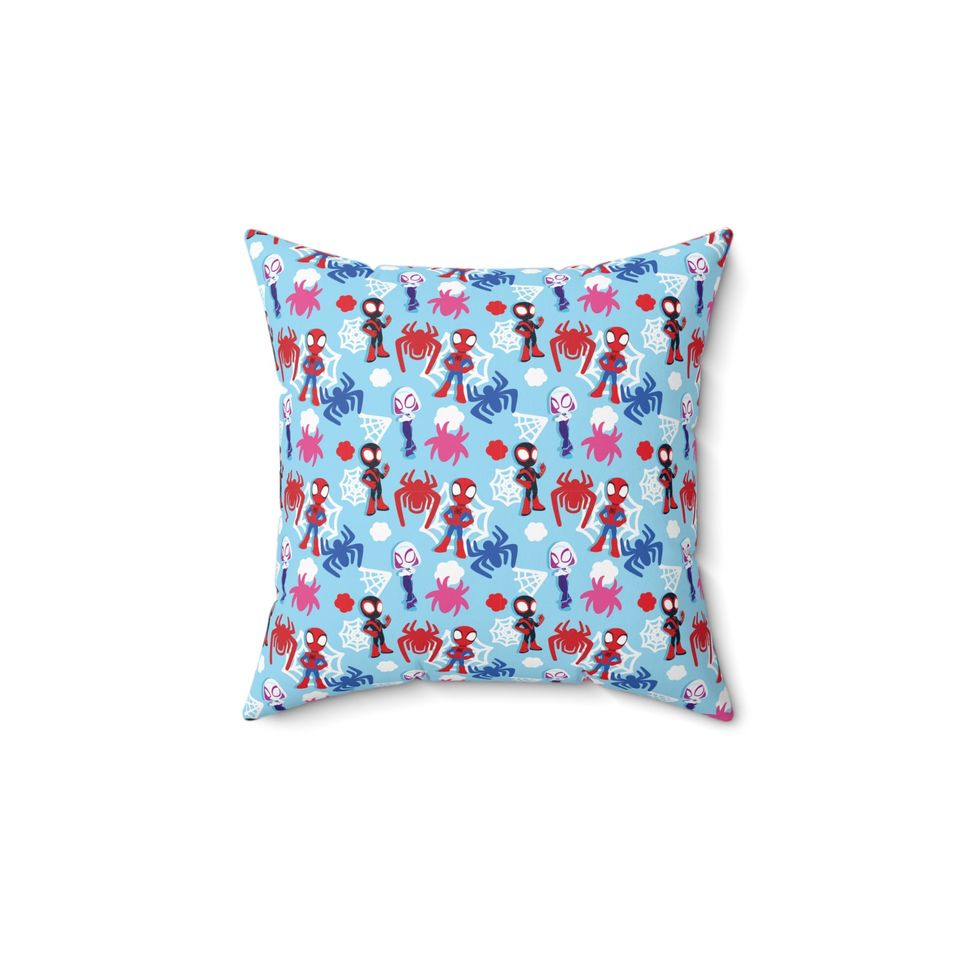Spidey Spun Polyester Square Throw Pillow