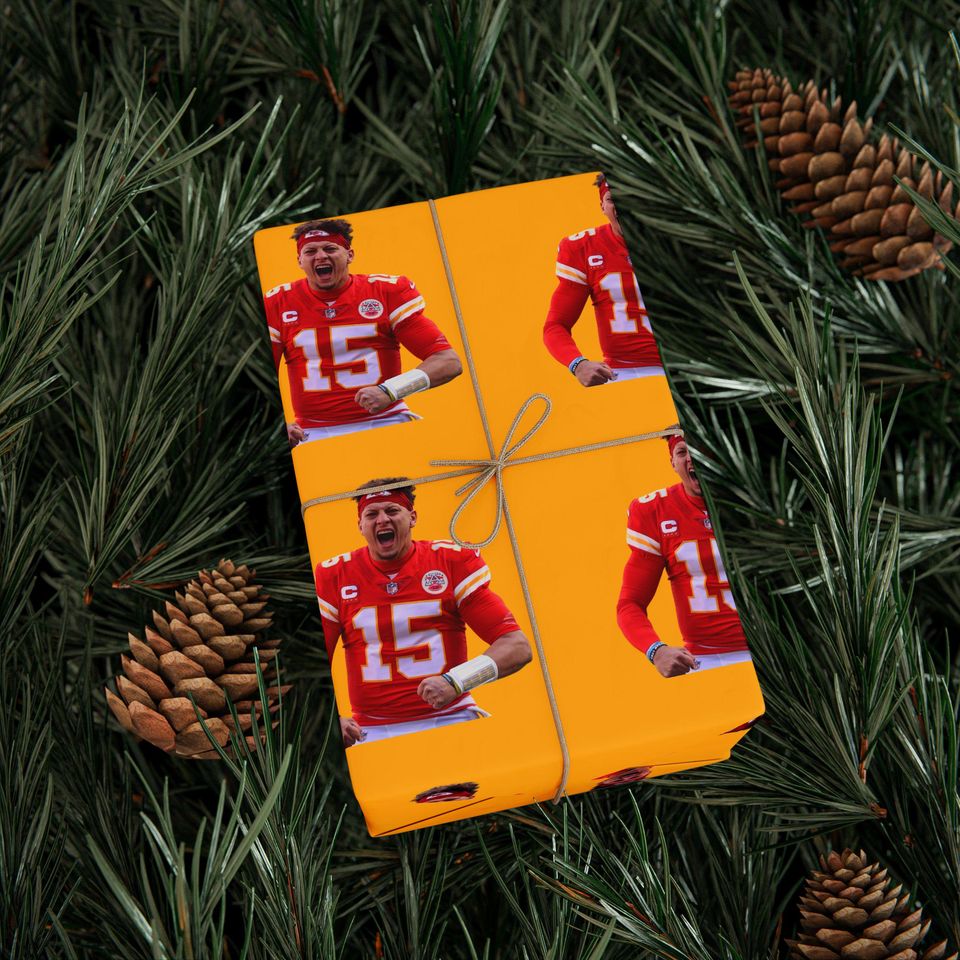 Patrick Mahomes Kansas City Chiefs Wrapping Paper