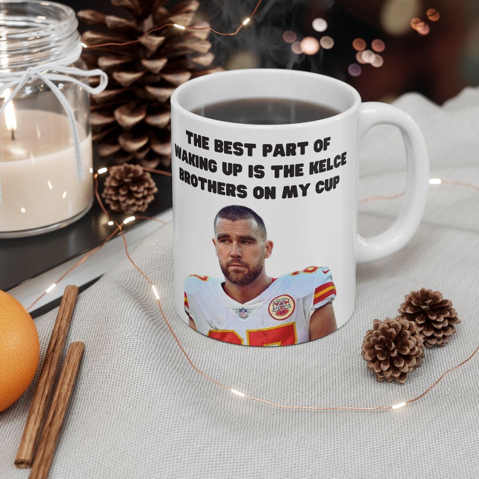 Kelce Brothers Coffee Mug Jason Travis Kelce Gift