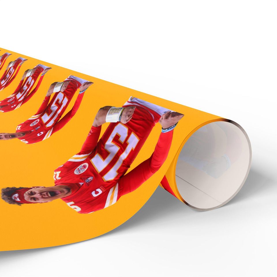 Patrick Mahomes Kansas City Chiefs Wrapping Paper