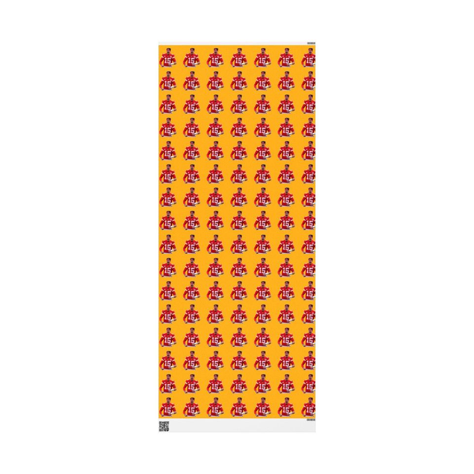 Patrick Mahomes Kansas City Chiefs Wrapping Paper