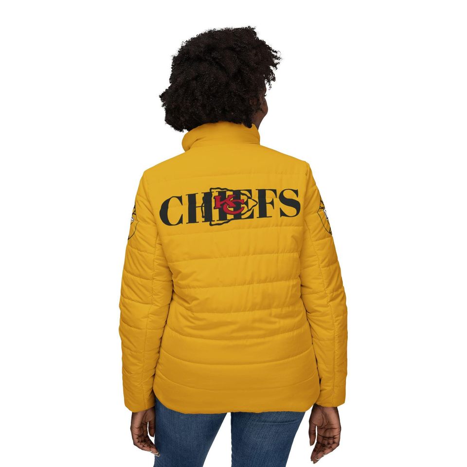 Kansas City Chiefs Womens Puffer Jacket (AOP)