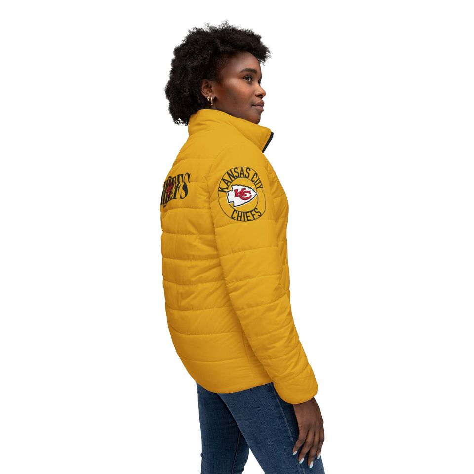 Kansas City Chiefs Womens Puffer Jacket (AOP)