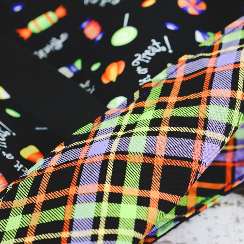Trick or Treat Bag, Personalised Halloween Tote Bag for Kids and Adults, Fun Glow in the Dark Fabric