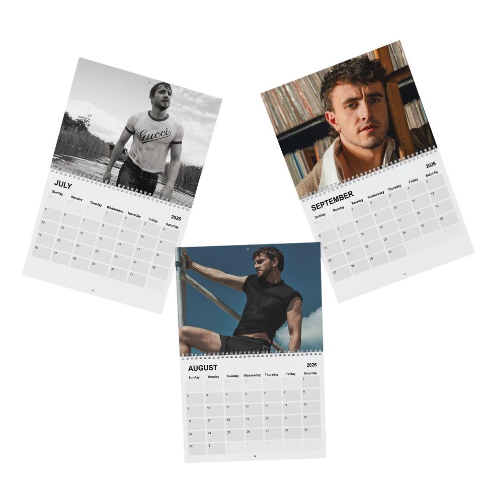 Paul Mescal 2026 Calendar