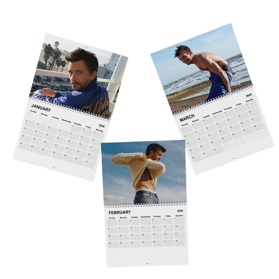 Sexy Jonathan Bailey 2026 Calendar