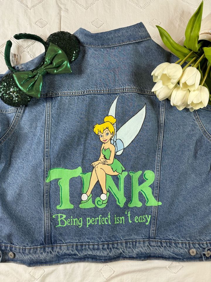 Tinker Bell Printed Denim Jacket | Disney Jean Jacket
