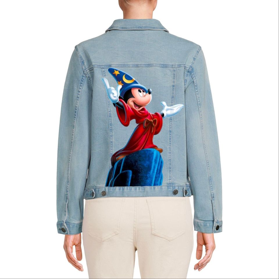 Mickey Mouse Denim Jacket | Women's Denim Jacket | Gift For Girlfriend | Outerwear