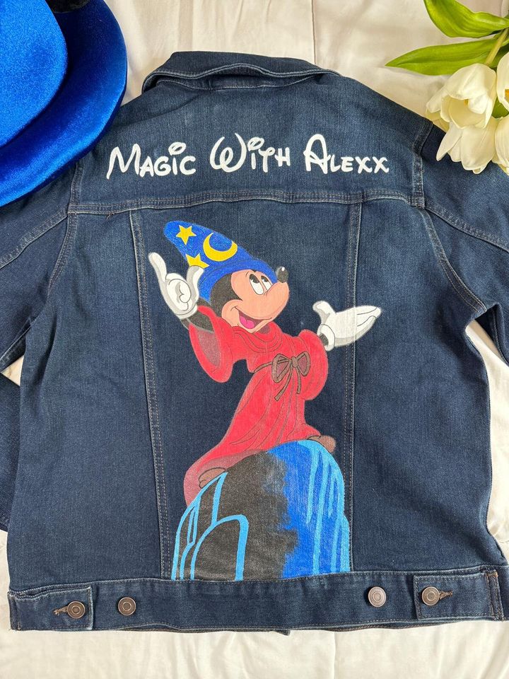 Mickey Mouse Denim Jacket | Women's Denim Jacket | Gift For Girlfriend | Outerwear