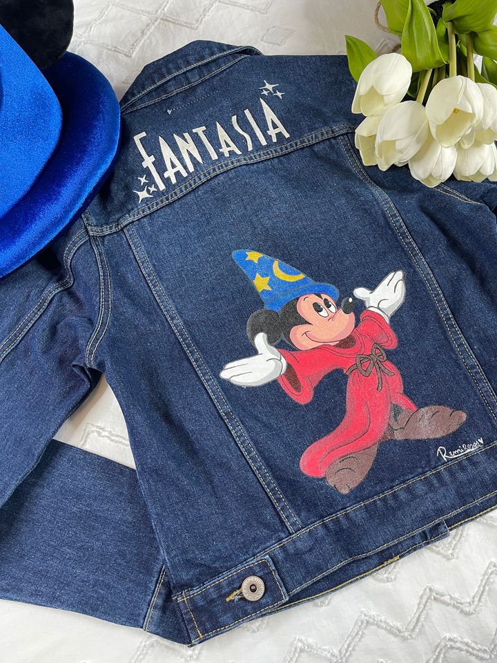 Mickey Mouse Denim Jacket | Women's Denim Jacket | Gift For Girlfriend | Outerwear