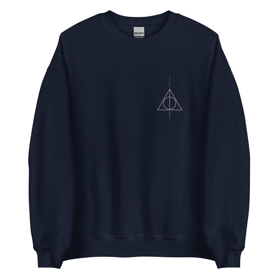 Snape aesthetic unisex sweatshirt deathly hallows symbol wizard