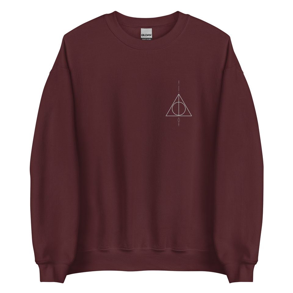 Snape aesthetic unisex sweatshirt deathly hallows symbol wizard
