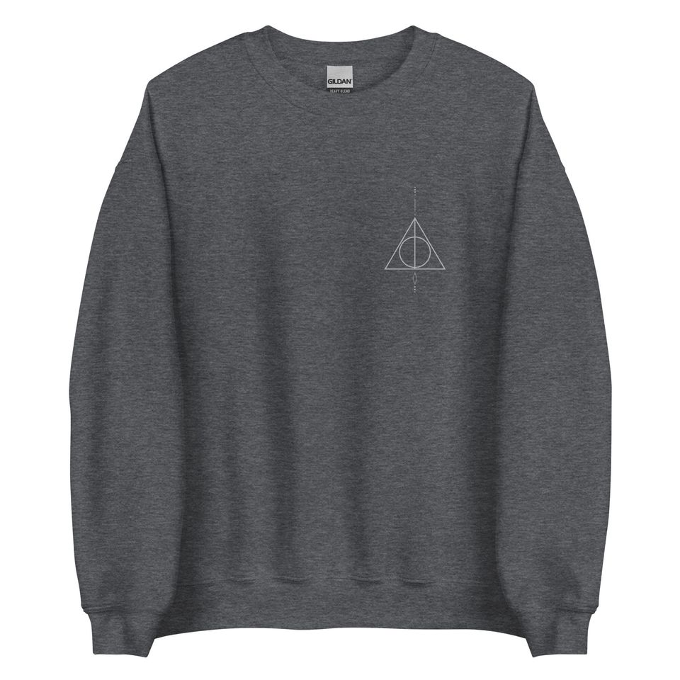 Snape aesthetic unisex sweatshirt deathly hallows symbol wizard