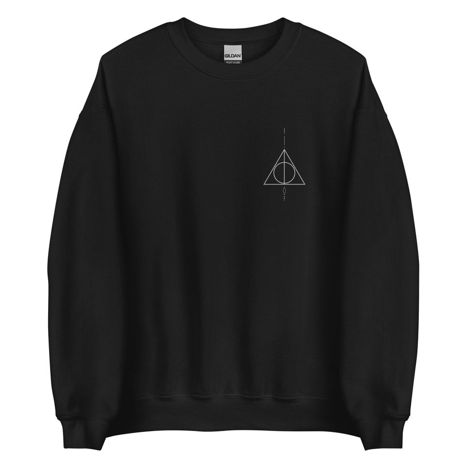 Snape aesthetic unisex sweatshirt deathly hallows symbol wizard