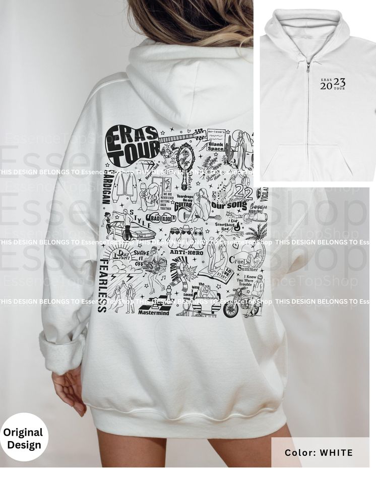 Eras Tour Double Sided Hoodie