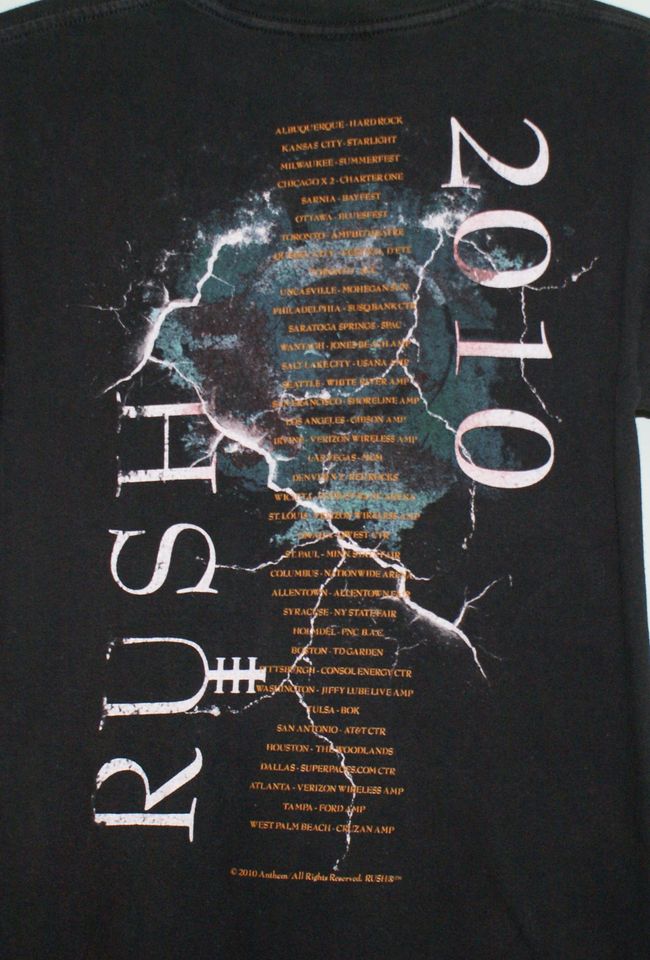 Rush t-shirt, Rush Time Machine Tour, Rush band tee, Vintage Band shirt