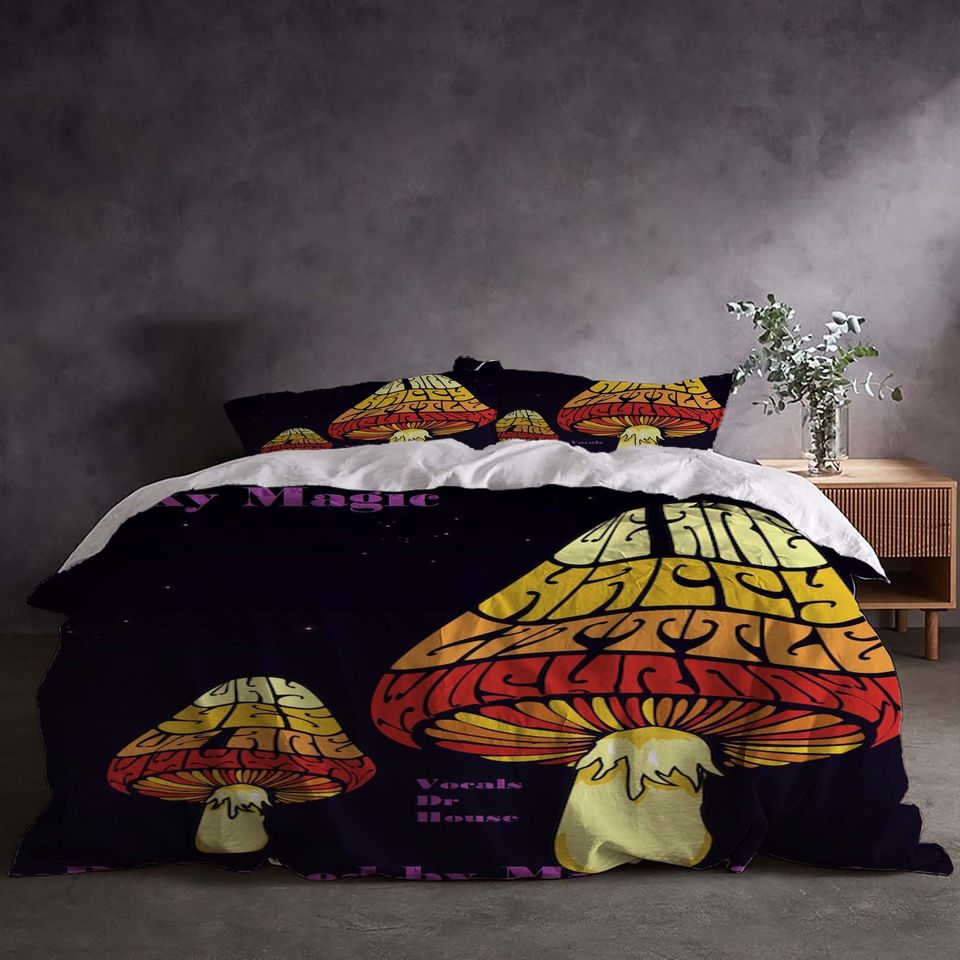 Mushroom Patterns Bedding Set -  Room Decoration