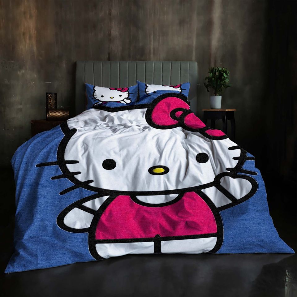 Christmas Hello Kitty Bedding Set.
