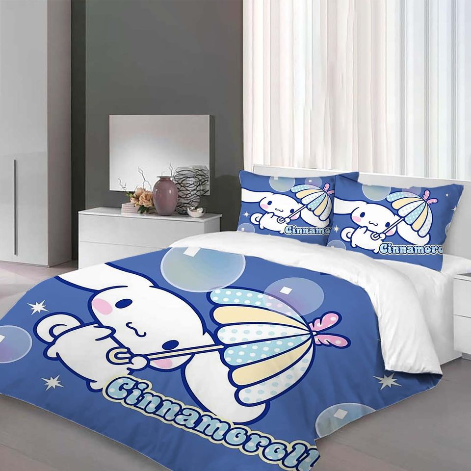 Christmas Cinnamoroll Bedding Set, Home Decor