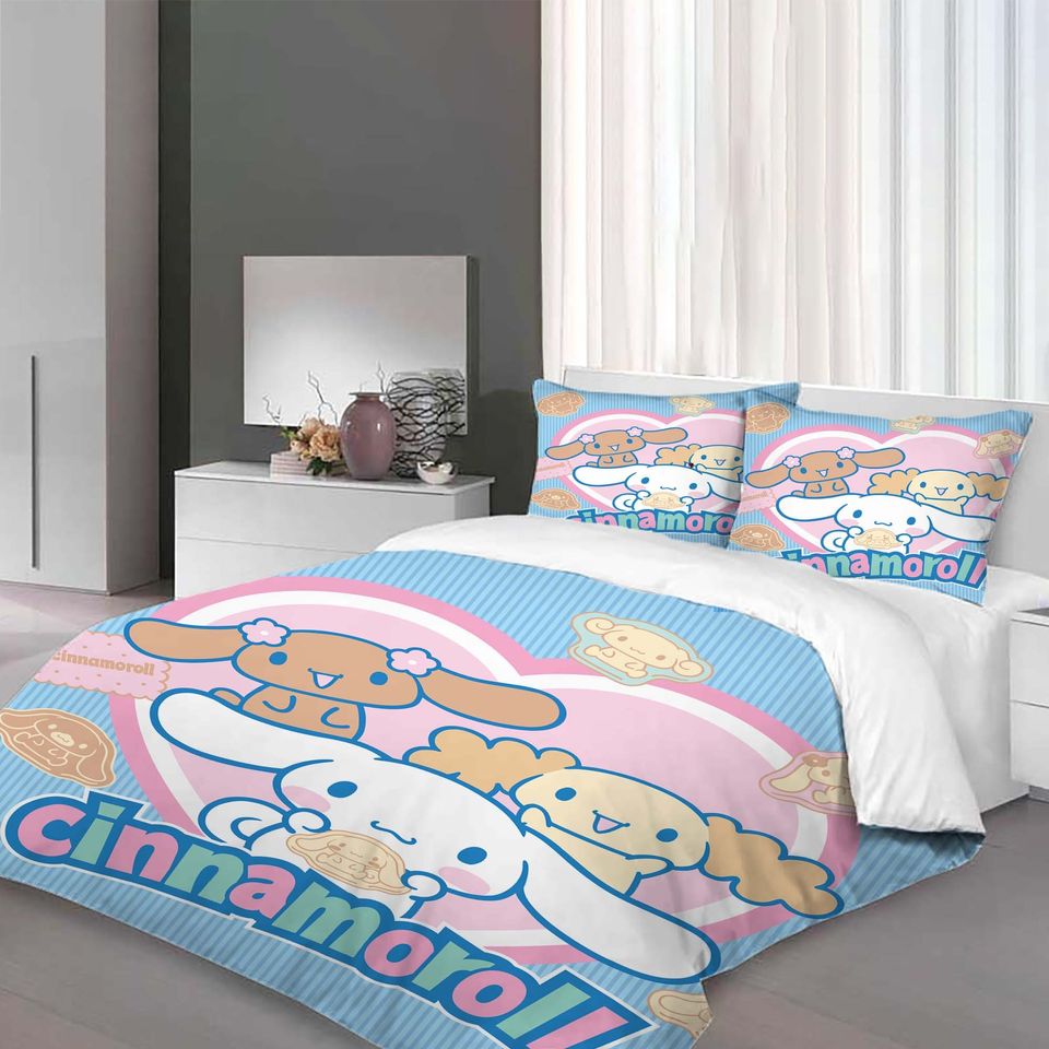 Christmas Cinnamoroll Bedding Set, Home Decor
