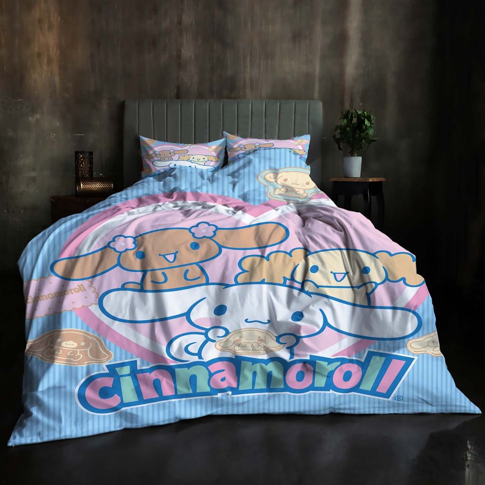 Christmas Cinnamoroll Bedding Set, Home Decor