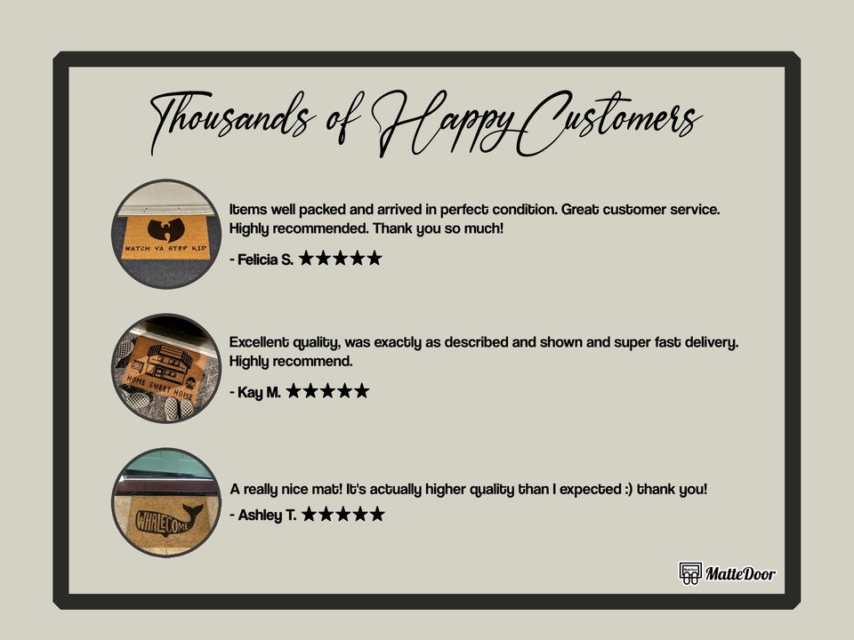 Monorail Welcome Doormat: Funny Front Door Rug