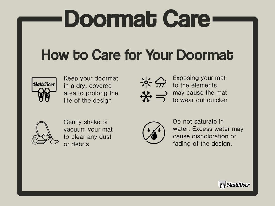 Monorail Welcome Doormat: Funny Front Door Rug