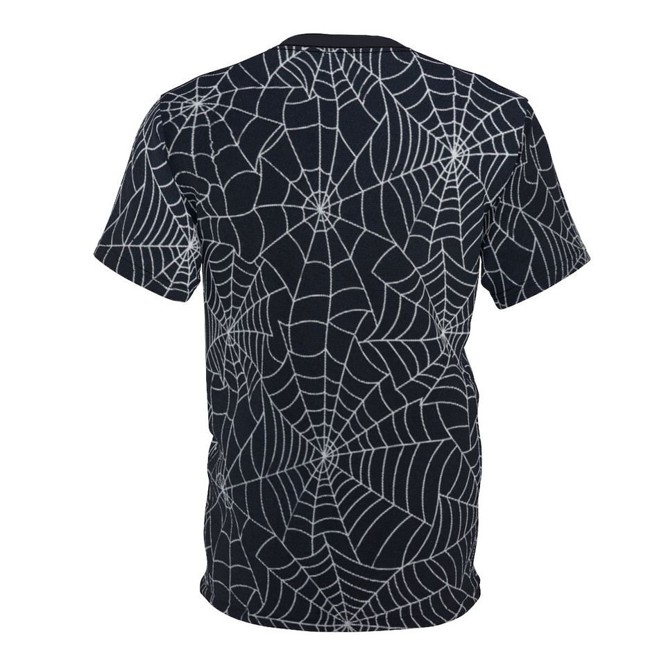 Spiderweb T-Shirt, Halloween Spiderweb Gothic T-Shirt, Emo Punk T-Shirt
