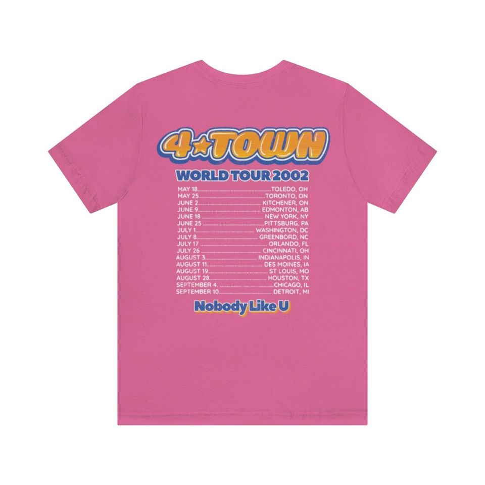 4-Town World Tour Double Sided T-Shirt