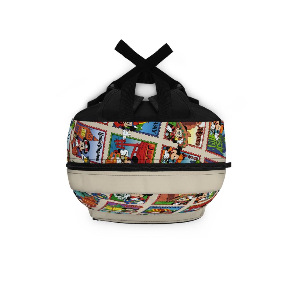 Epcot World Showcase Countries Around the Wold Stamp Backpack, Disney Epcot Backpack