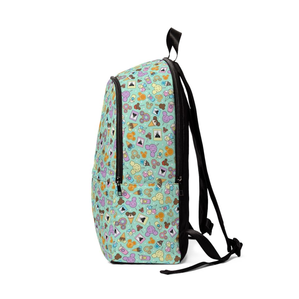 Fabric Backpack, Disney Park Bag, Unisex Daypack, Vacation Bag, Everyday Use Backpack