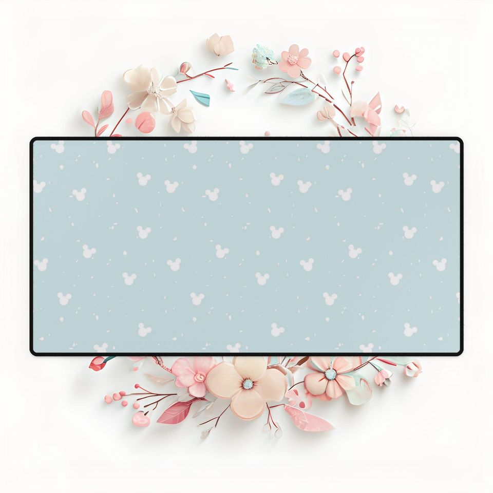 Whimsical Mickey Mouse Disney Inspired Desk Mat,Cute Mouse Pad for Office