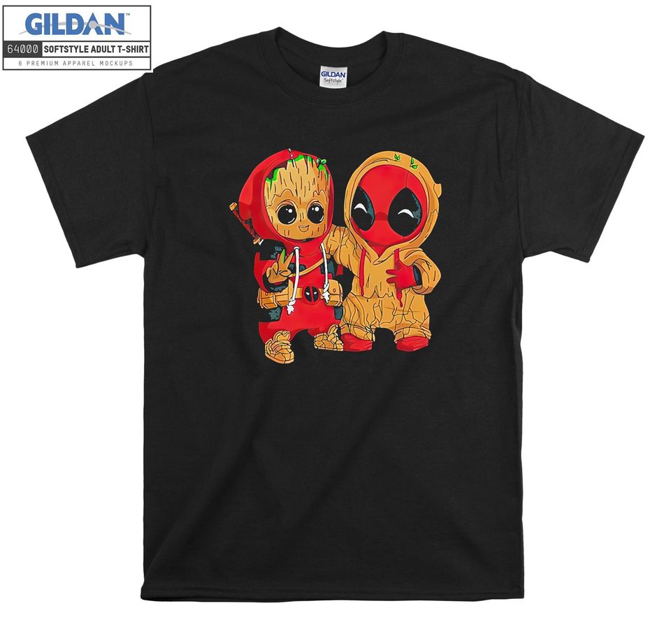 Groot and Deadpool Friends Funny T-shirt