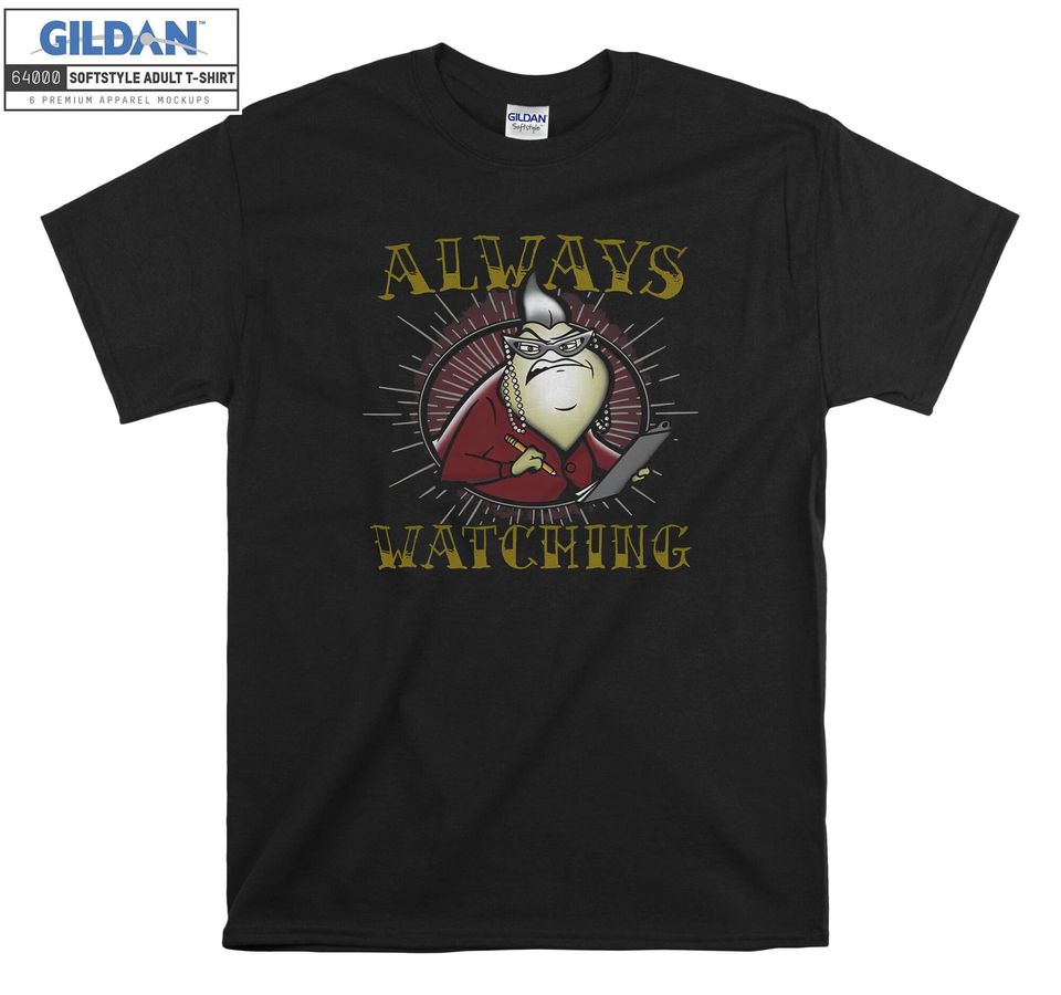 Disney Monsters Inc. Roz Always Watching T shirt