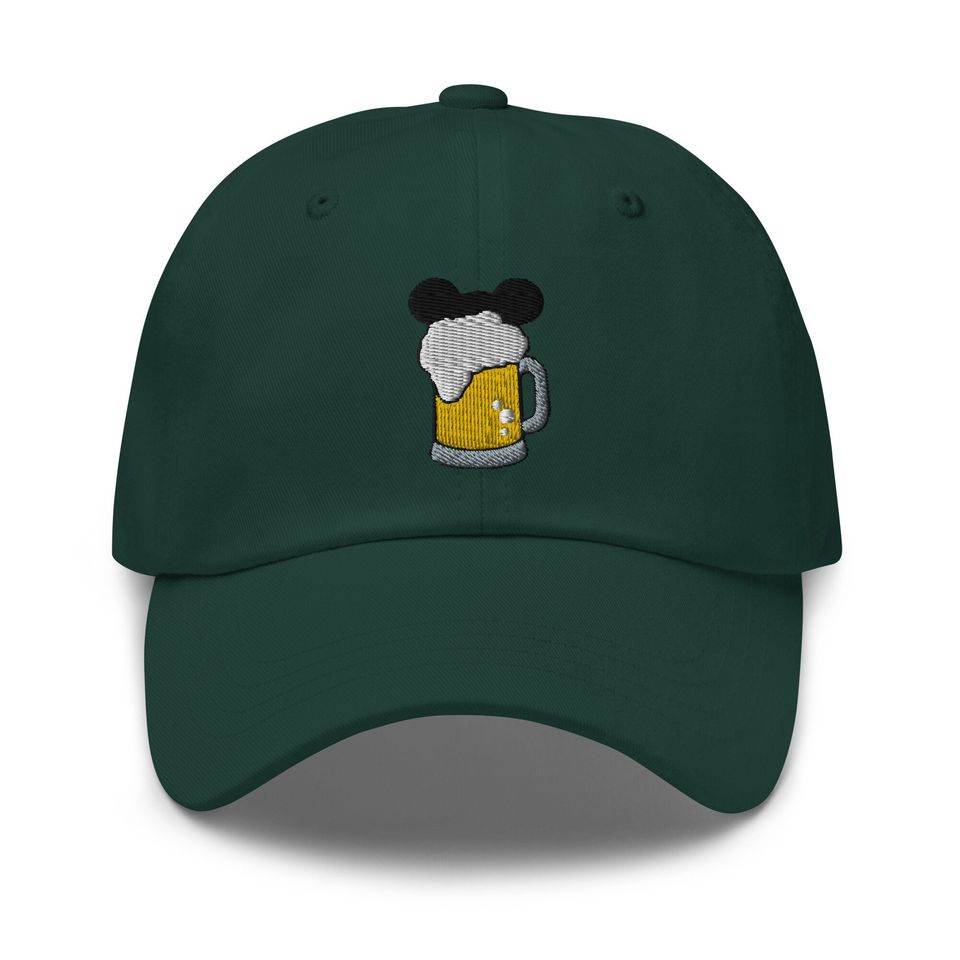 Mouse Lager Embroidered Adjustable Dad Hat, Disneybound Baseball Cap