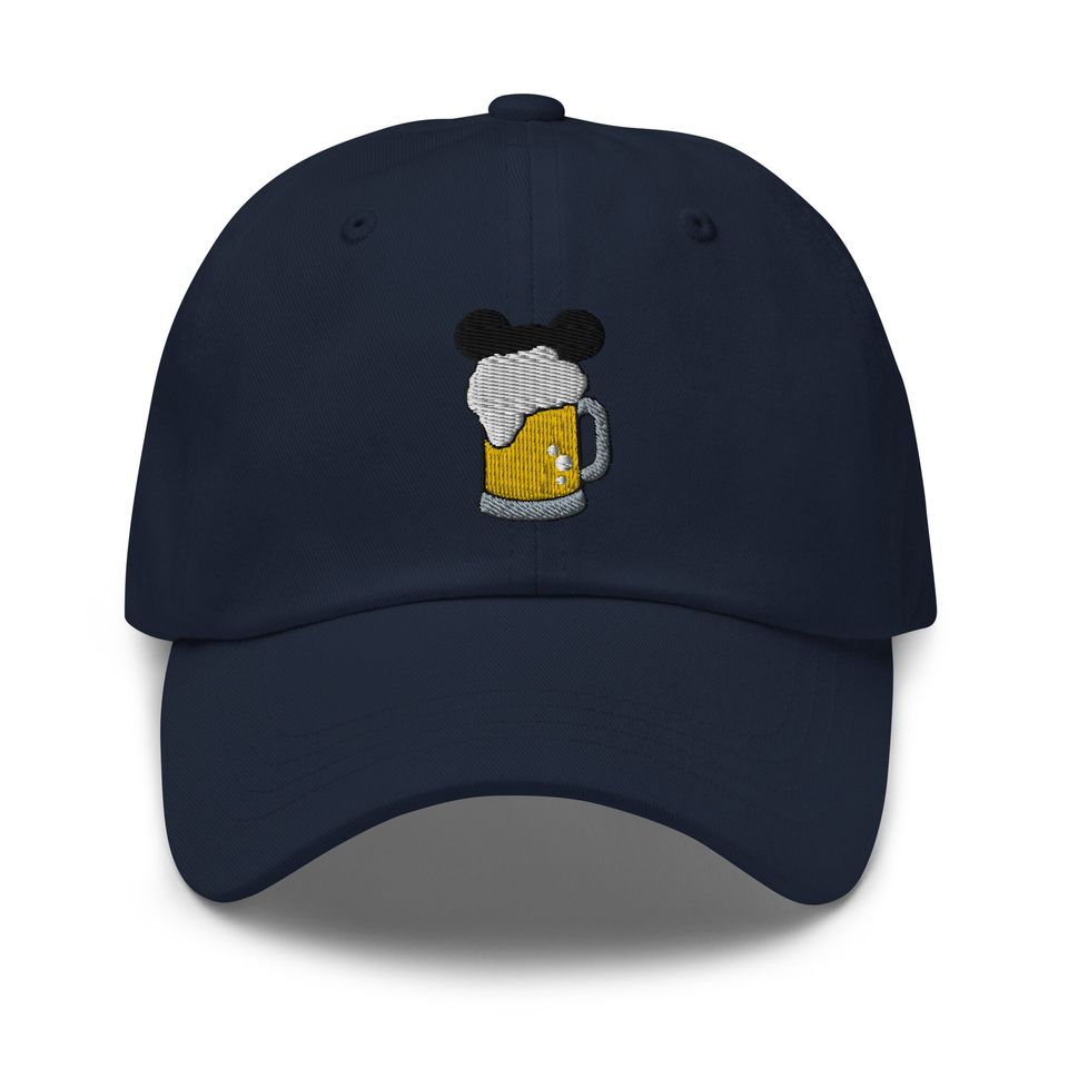 Mouse Lager Embroidered Adjustable Dad Hat, Disneybound Baseball Cap