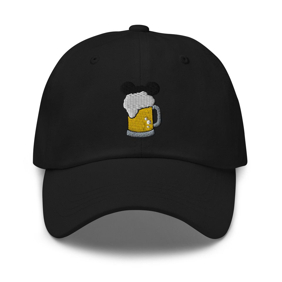 Mouse Lager Embroidered Adjustable Dad Hat, Disneybound Baseball Cap