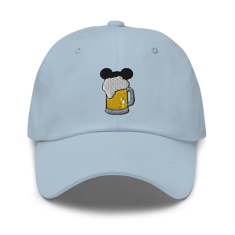 Mouse Lager Embroidered Adjustable Dad Hat, Disneybound Baseball Cap