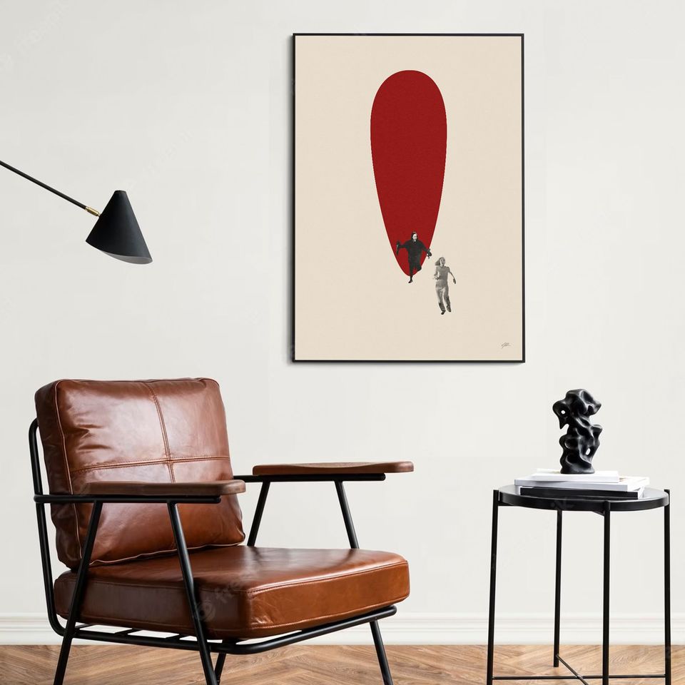 Scream 1996 Inspired Poster | Mid Century Modern Poster | Minimalist Poster