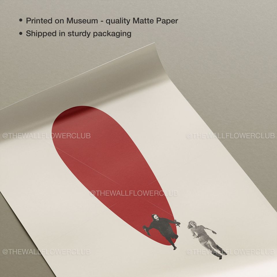 Scream 1996 Inspired Poster | Mid Century Modern Poster | Minimalist Poster