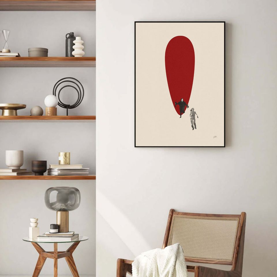 Scream 1996 Inspired Poster | Mid Century Modern Poster | Minimalist Poster