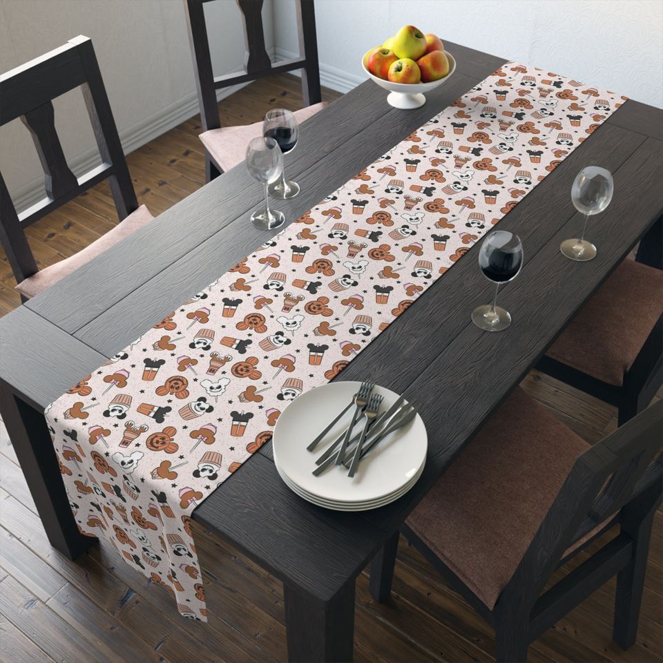 Fall Disney Table Runner, Mickey Kitchen Decor, Seasonal Home & Living