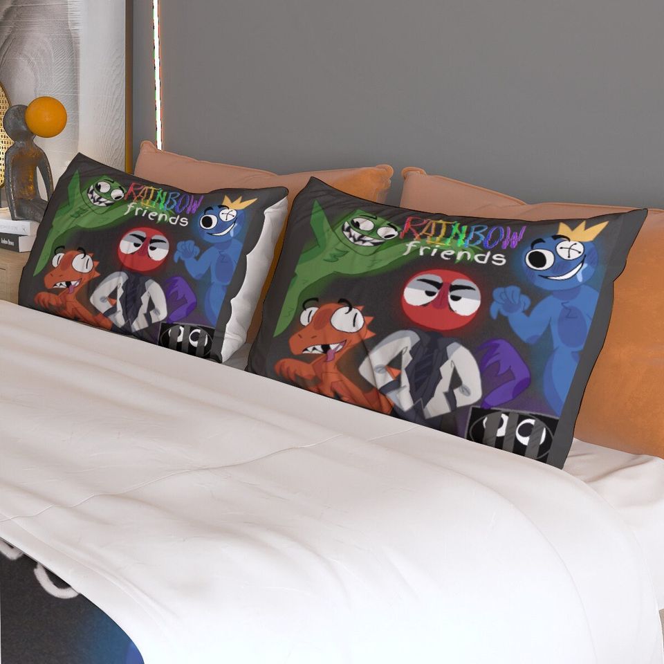 Rainbow Friends Bedding Set, rainbow friends room decor