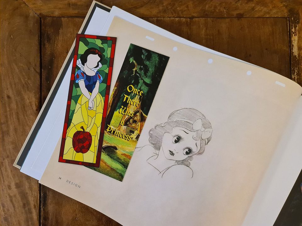 Snowwhite Bookmark, Disney Princess, Once there was a Princess