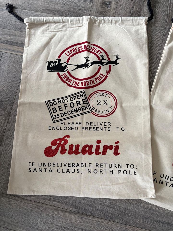 Personalised Christmas Santa Sack