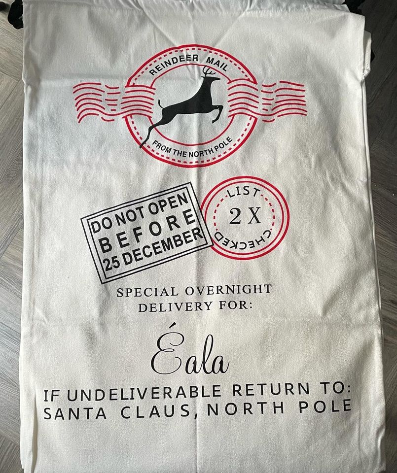 Personalised Christmas Santa Sack